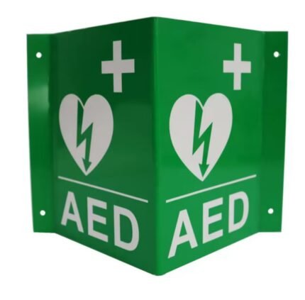 AED Sign PVC 3D Projecting Location Inside AED Signs For Workplace or Wall